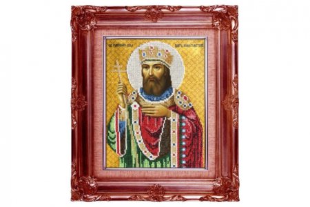 Набор для вышивания бисером ВЫШИВАЕМ БИСЕРОМ Святой царь Константин, 20*26см