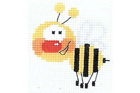 Набор для вышивания крестом Риолис Веселая Пчелка. Пчёлка, 16*13см
