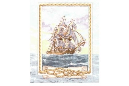 Набор для вышивания крестом Panna Корабль мечты, 27*35,5см