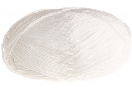 Пряжа Пехорка Детский хлопок белый (1), 100%мерсеризованный хлопок, 330м, 100г
