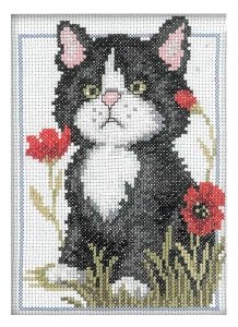 Набор для вышивания крестом РТО Черный котенок, 12*16см