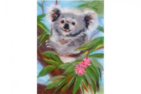 Набор для валяния WOOLLA Добродушная коала, 21*30см