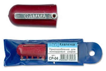 Наперсток для вязания с нитенаправителями GAMMA d1,5см, 4см