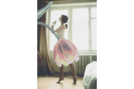 Канва с рисунком для вышивки бисером ЧАРИВНА МИТЬ Юная танцовщица, 20*30см