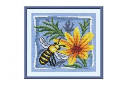 Набор для вышивания крестом Panna Трудолюбивая пчелка, 16,5*15см