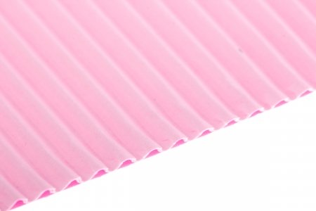 Гофрокартон листовой, розовый, 55*26см