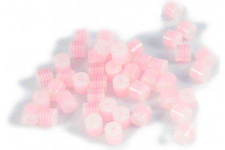 Бусина акриловая ZLATKA цилиндрическая, бледно-розовый (06), 8*8мм
