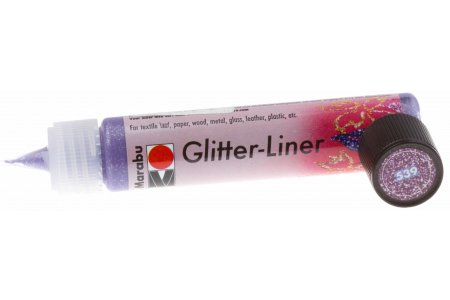 Контур универсальный Marabu Glitter, блестки аметист (539), 25мл