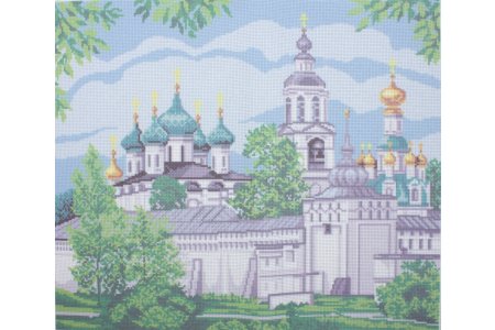 Канва с рисунком для вышивания крестом ИСКУСНИЦА Толгский монастырь, 45*50см