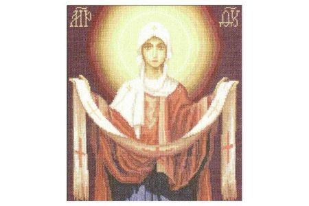 Набор для вышивания крестом Panna Икона Божией Матери, Покров Пресвятой Богородицы, 27*30,5см