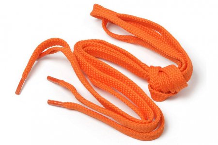 Шнурки плоские, оранжевый, 9мм, 100см, 1пара
