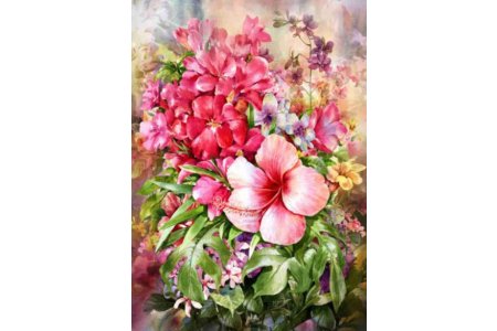 Бумага рисовая для декупажа CRAFT PREMIER Букет ярких цветов, 28,2*38,4см