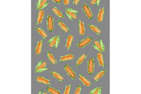 Ткань вафельное полотно ТХБК Кукурузка серый (29128-3), 50см, 5м