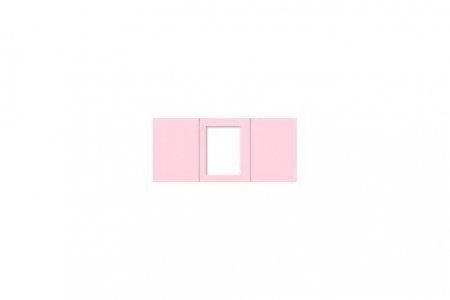 Открытка-паспарту Mr.Painter, розовый прямоугольник, 14*20см