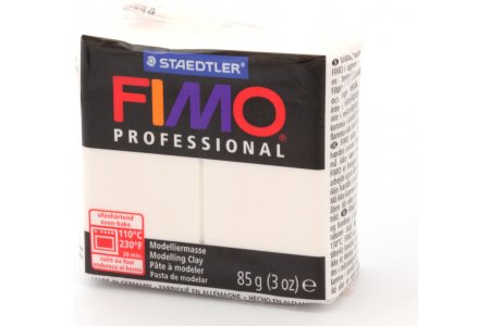 Полимерная глина FIMO Professional белый (0), 85г