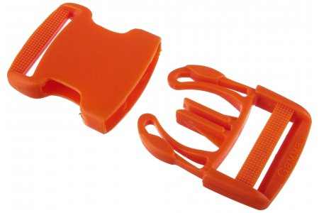 Пряжка-замок GAMMA для сумок, пластик, оранжевый (006), 32мм