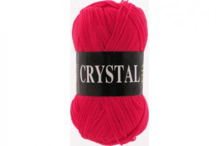 Пряжа Vita Crystal красный (5661), 100%акрил, 275м, 50г