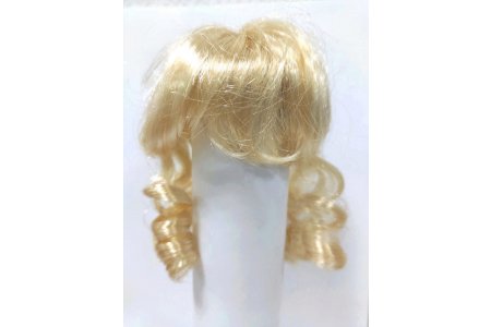 Волосы парик для кукол Локоны, d6-8см, блонд