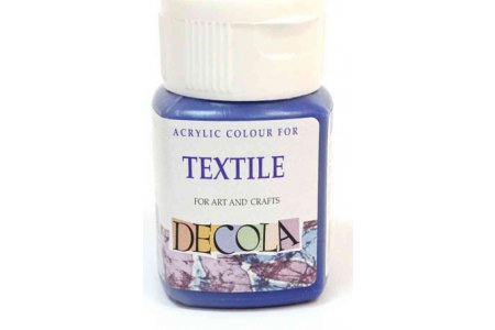 Краска для ткани DECOLA темно синий, 50мл