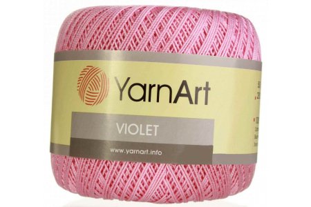 Пряжа YarnArt Violet розовый (5046), 100%мерсеризованный хлопок, 282м, 50г