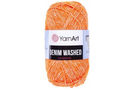 Пряжа YarnArt Denim Washed оранжевый (902), 20%акрил/80%хлопок, 130м, 50г
