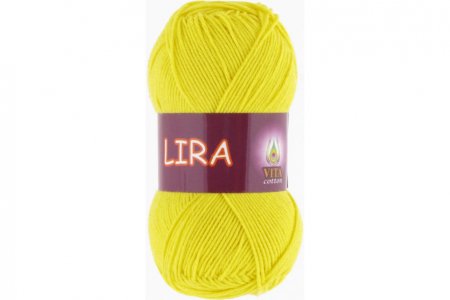 Пряжа Vita cotton Lira светло-желтый (5018), 40%акрил/60%хлопок, 150м, 50г
