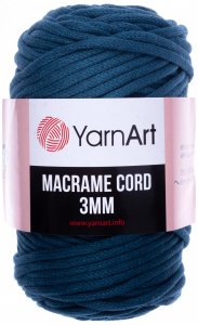 Пряжа YarnArt Macrame cord 3mm петрольный (789), 60%хлопок/40%полиэстер/вискоза, 85м, 250г