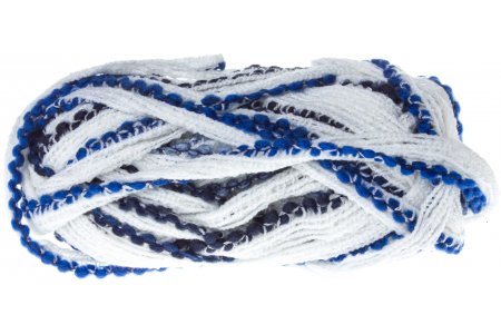 Пряжа Alize Dantela Wool белый-сине-голубой (1498), 70%акрил/30%шерсть, 20м, 100г