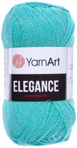 Пряжа YarnArt Elegance бирюзовый (115), 88%хлопок/12%металлик, 130м, 50г
