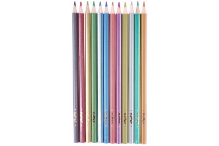 Набор цветных карандашей KANZY Сказочный замок металлик, 12цветов
