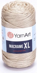 Пряжа YarnArt Macrame XL льняной (166), 100%полиэстер, 130м, 250г