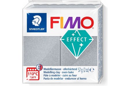 Полимерная глина FIMO Effect, серебро (металлик) (81), 57г