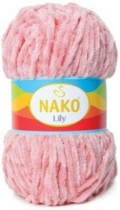 Пряжа Nako Lily светло-розовый (4867), 100%полиэстер, 180м, 100г