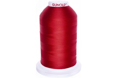 Нитки для машинной вышивки Gunold, 100%полиэстер, 5000м, красный(61395)