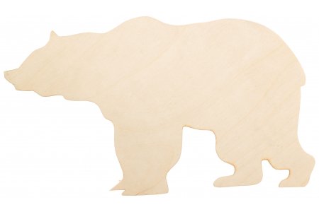 Заготовка деревянная Медведь, 25см