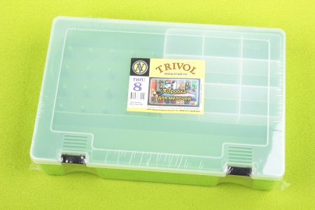 Коробка пластиковая для мелочей TRIVOL 8, салатовый