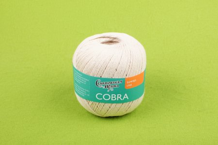 Пряжа Семеновская Cobra льняной_x1 (30674), 100%хлопок, 285м, 100г