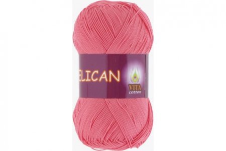 Пряжа Vita cotton Pelican розовый коралл (3972), 100%хлопок, 330м, 50г