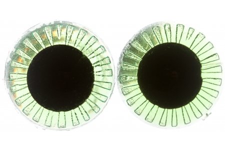 Глаза для игрушек круглые живые с лучиком, зеленый, d20мм, 1пара