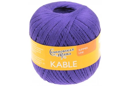 Пряжа Семеновская Kable (Кабле) фиолетовый_x1 (30071), 100%хлопок, 430м, 100г