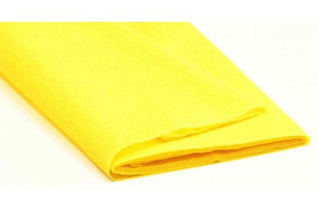 Бумага крепированная FOLIA, желтый, 50*250см