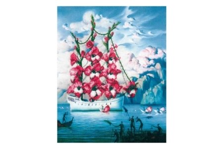 Набор для вышивания бисером ЧАРИВНА МИТЬ Прибытие корабля цветов, с нанесенным рисунком, 34*43см