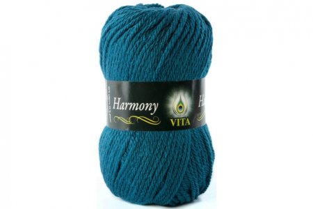 Пряжа Vita Harmony морская волна (6318), 55%акрил/45%шерсть, 110м, 100г
