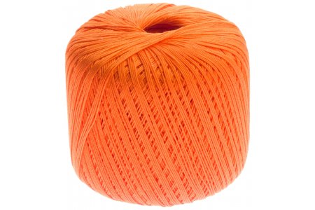 Пряжа Камтекс Дэнди апельсин (0068), 100%мерсеризованный хлопок, 330м, 50г