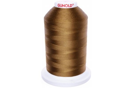 Нитки для машинной вышивки Gunold, 100%полиэстер, 5000м, хаки(61360)