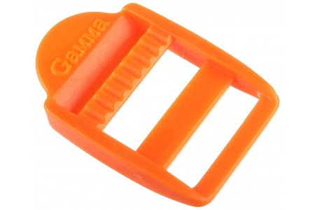 Пряжка регулировочная GAMMA пластик, оранжевый (006), 19мм