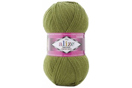 Пряжа Alize Superwash comfort socks авокадо (139), 75%шерсть/25%полиамид, 420м, 100г