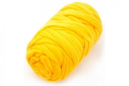Пряжа Троицкая Зефир желтый(0596), 100%мериносовая шерсть, 50м, 500г