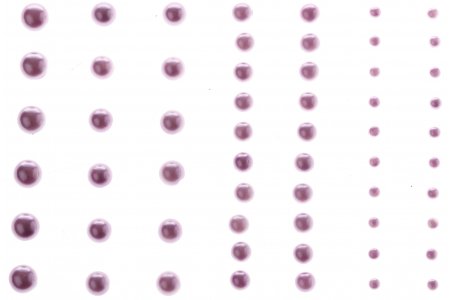 Набор полужемчужин клеевых CRAFT PREMIER фиолетовый, d 3-7мм, 58шт