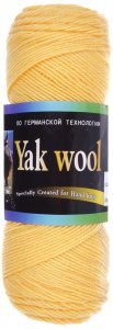 Пряжа Color City Yak wool желтый (106), 60%пух яка/20%мериносовая шерсть/20%акрил, 430м, 100г